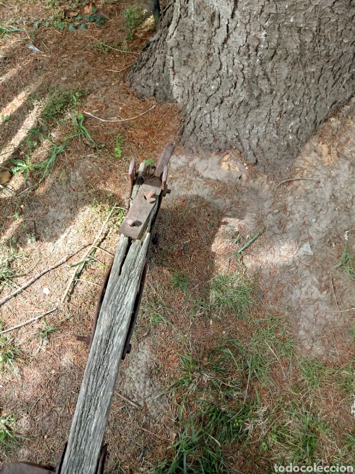 Antig&uuml;edades: Arado de madera con 3 ganchos - Foto 6
