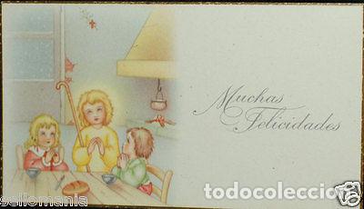 Oggetti Antichi: OLD BLESSED CHILD JESUS & CHILDREN HOLY CARD ANDACHTSBILD SANTINI ESTAMPA CC694