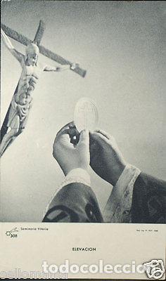 Antig&uuml;edades: OLD BLESSED SACRAMENTAL BREAD HOLY CARD ANDACHTSBILD SANTINI ESTAMPA CC731