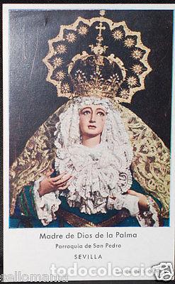 Oggetti Antichi: OLD BLESSED MOTHER OF GOD OF PALMA HOLY CARD ANDACHTSBILD SANTINI ESTAMPA CC600