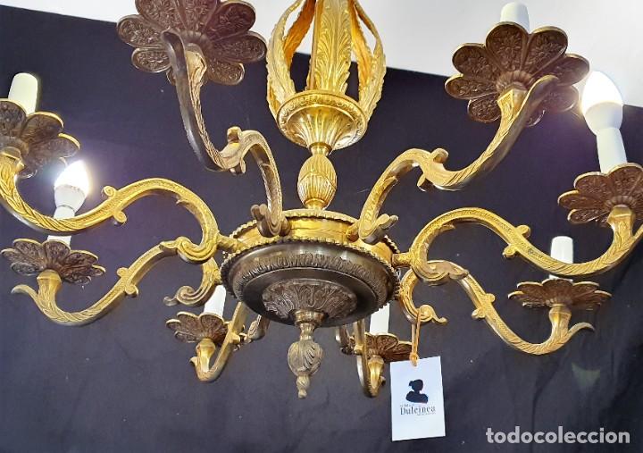 Antig&uuml;edades: LAMPARA DE BRONCE - Foto 2