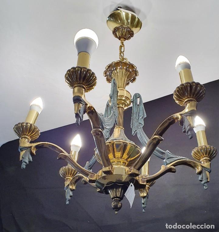 Antig&uuml;edades: LAMPARA DE BRONCE - Foto 1