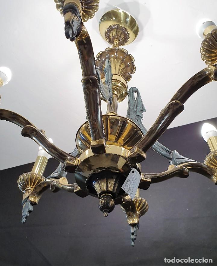 Antig&uuml;edades: LAMPARA DE BRONCE - Foto 5