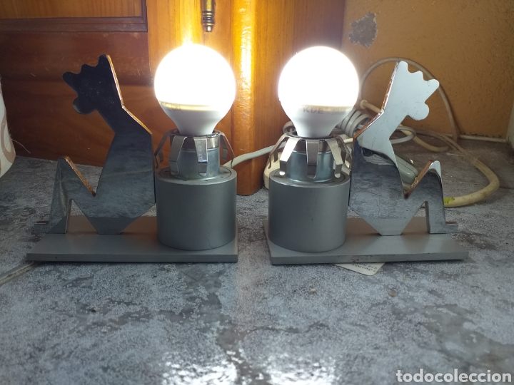 Antig&uuml;edades: DOS LAMPARAS VIMOL ,MU&Ntilde;ECO SENTADO - Foto 14
