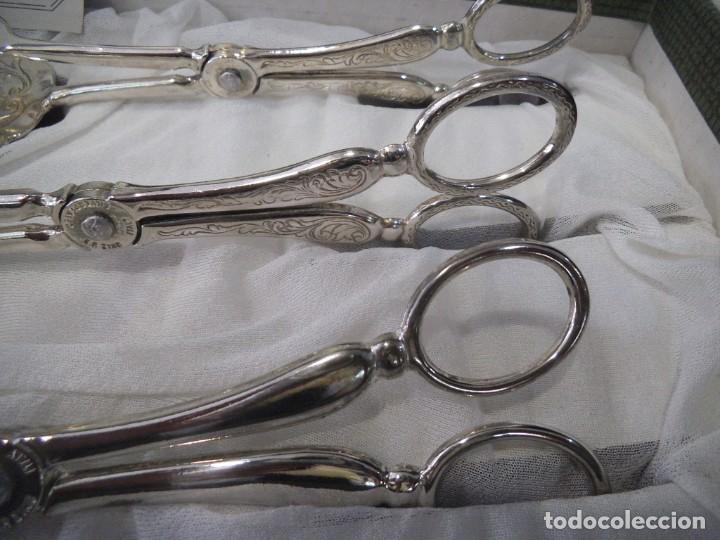 Antig&uuml;edades: PINZAS PLATEADAS PARA SERVIR -3- - Foto 3