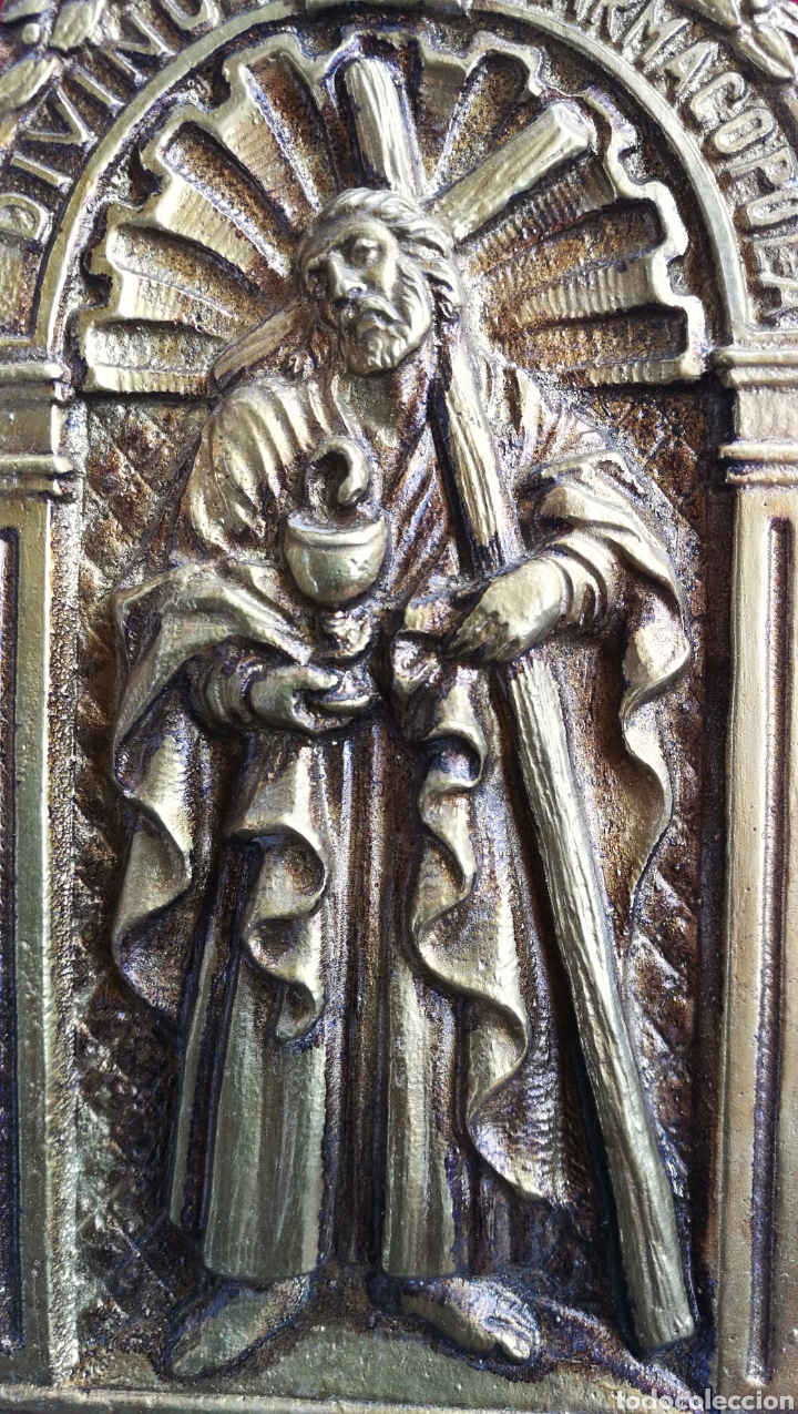Antig&uuml;edades: BONITA PLACA DE BRONCE - Foto 2
