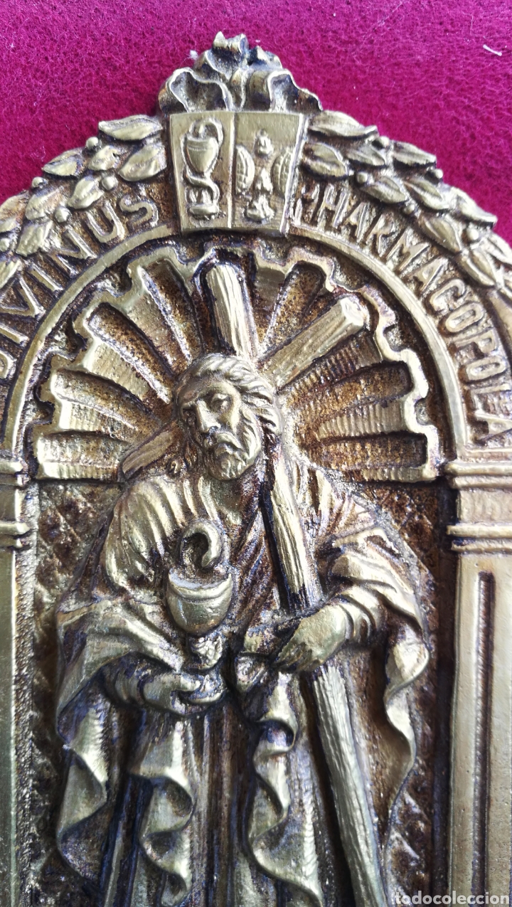 Antig&uuml;edades: BONITA PLACA DE BRONCE - Foto 3