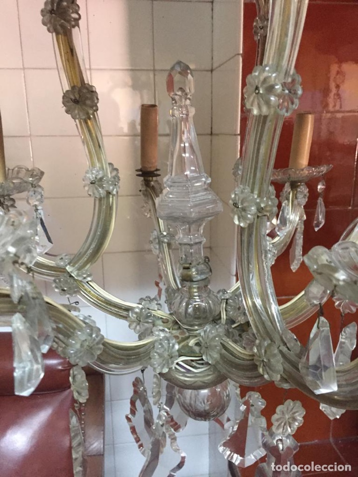 Antig&uuml;edades: ANTIGUA L&Aacute;MPARA DE ARA&Ntilde;A - Foto 5