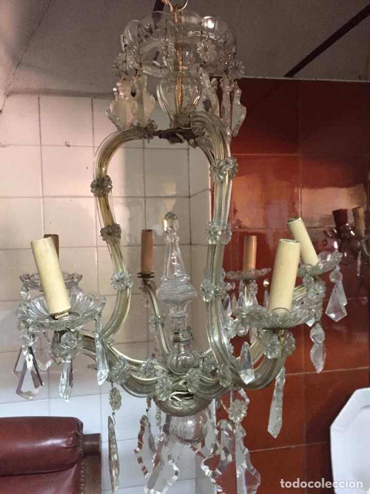 Antig&uuml;edades: ANTIGUA L&Aacute;MPARA DE ARA&Ntilde;A - Foto 6