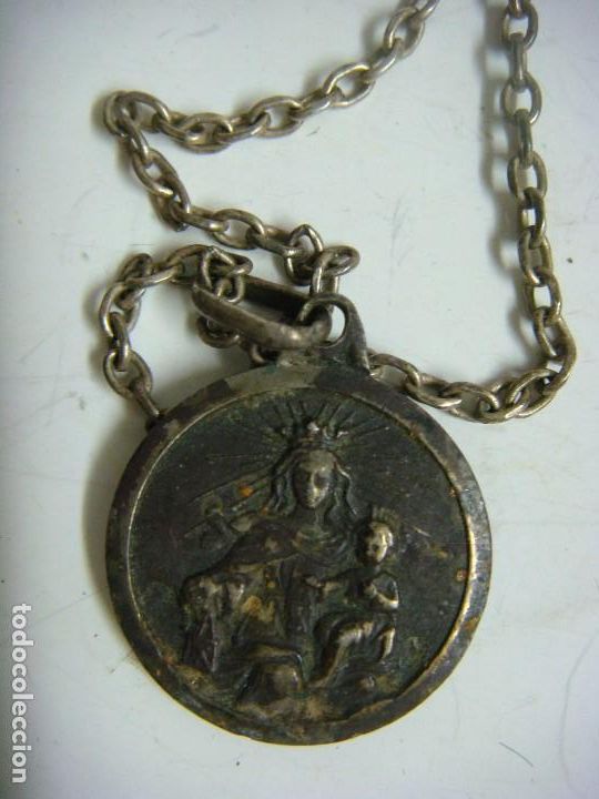 Antig&uuml;edades: MEDALLA CON SU CADENA C-N&ordm;-2 - Foto 2