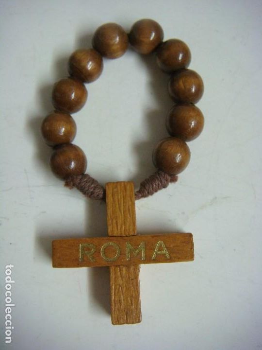 Antig&uuml;edades: ROSARIO EN MADERA DE ROMA C-N&ordm;-2 - Foto 1