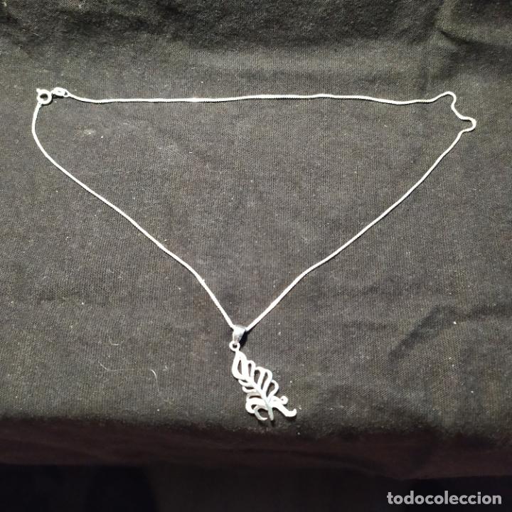 Antig&uuml;edades: MEDALLA Y CADENA DE PLATA. PLATA DE LEY. 4 GR - Foto 4