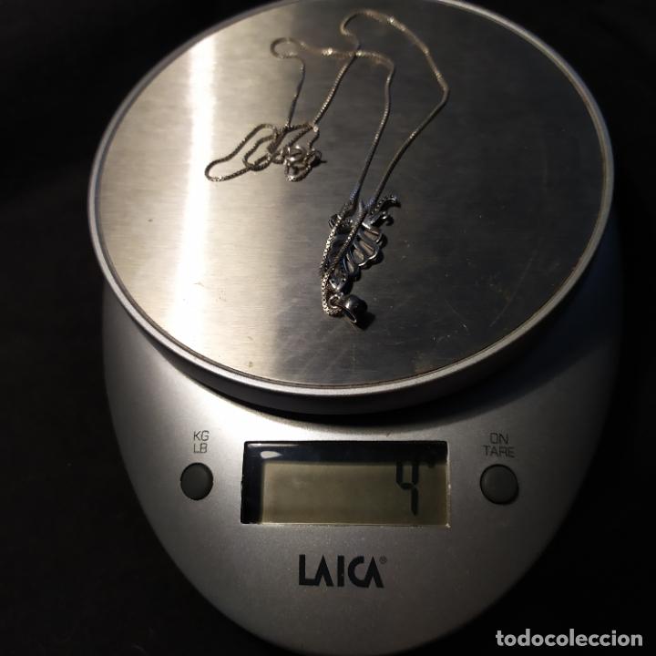 Antig&uuml;edades: MEDALLA Y CADENA DE PLATA. PLATA DE LEY. 4 GR - Foto 5