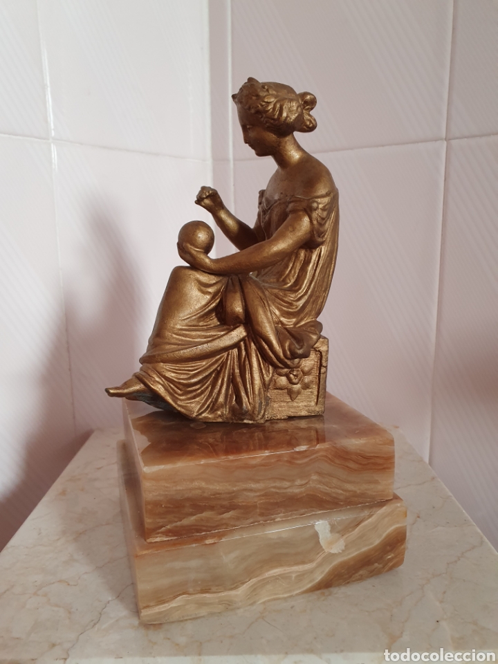 Antig&uuml;edades: ANTIGUA FIGURA DE DAMA SENTADA - Foto 3