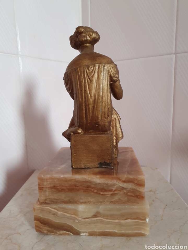 Antig&uuml;edades: ANTIGUA FIGURA DE DAMA SENTADA - Foto 4