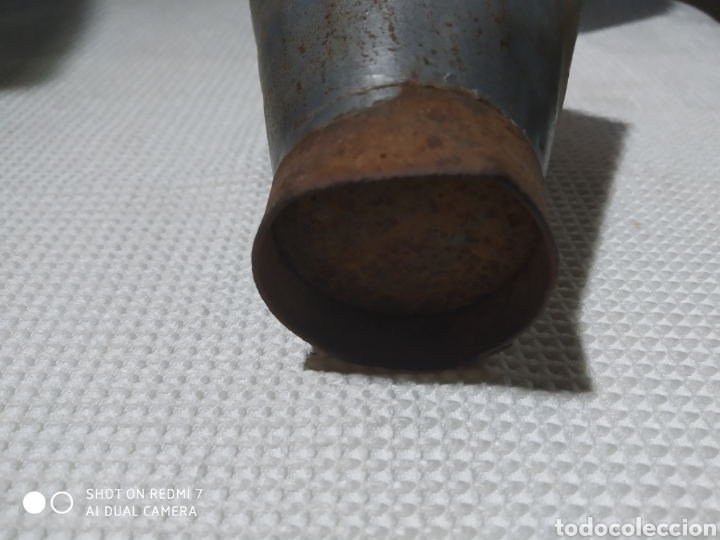 Antig&uuml;edades: Peque&ntilde;o botijo de zinc - Foto 6