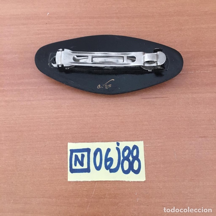 Antig&uuml;edades: Broche antiguo pintado a mano - Foto 2