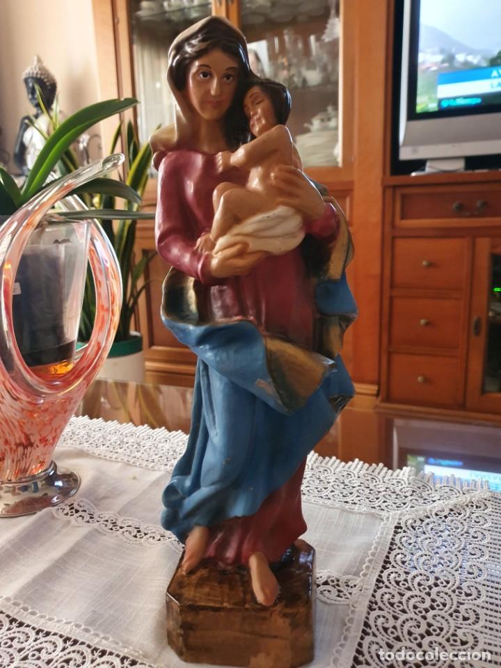 Antig&uuml;edades: Antigua virgen en madera - Foto 1