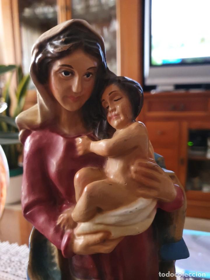 Antig&uuml;edades: Antigua virgen en madera - Foto 2