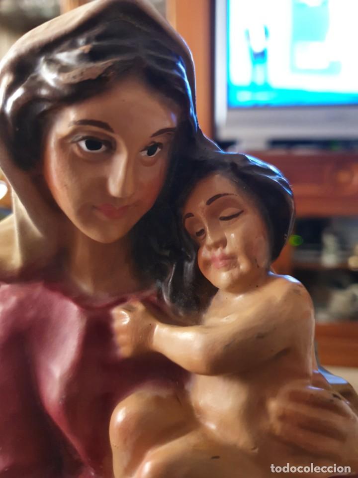 Antig&uuml;edades: Antigua virgen en madera - Foto 5