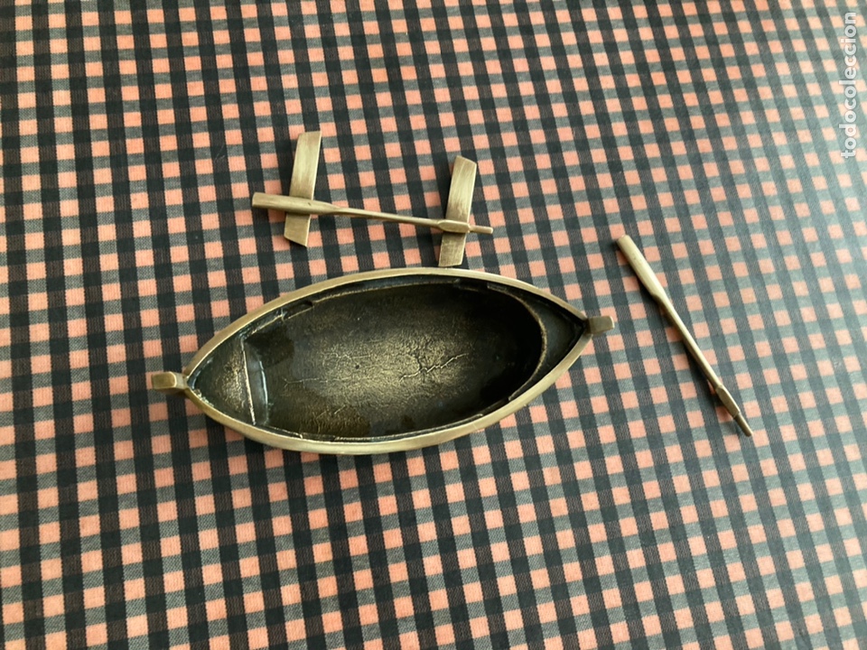 Antig&uuml;edades: Barquita de bronce en 3 piezas - Foto 2