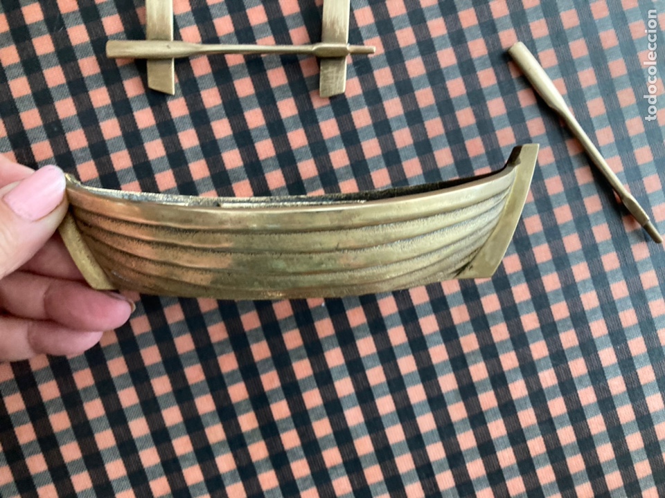 Antig&uuml;edades: Barquita de bronce en 3 piezas - Foto 3