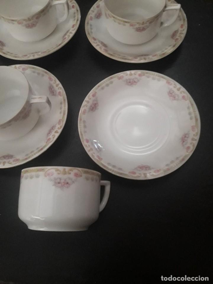 Antig&uuml;edades: 4 tazas y platos royal - Foto 2