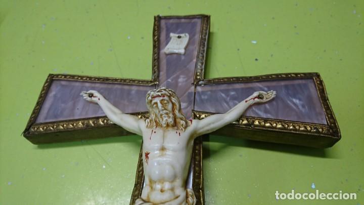 Antig&uuml;edades: CRUCIFIJO DE PAREZ CON LUZ, ELECTRICO - Foto 2