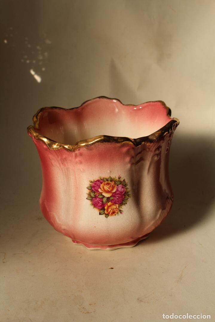 Antig&uuml;edades: macetero de ceramica inglesa - Foto 2