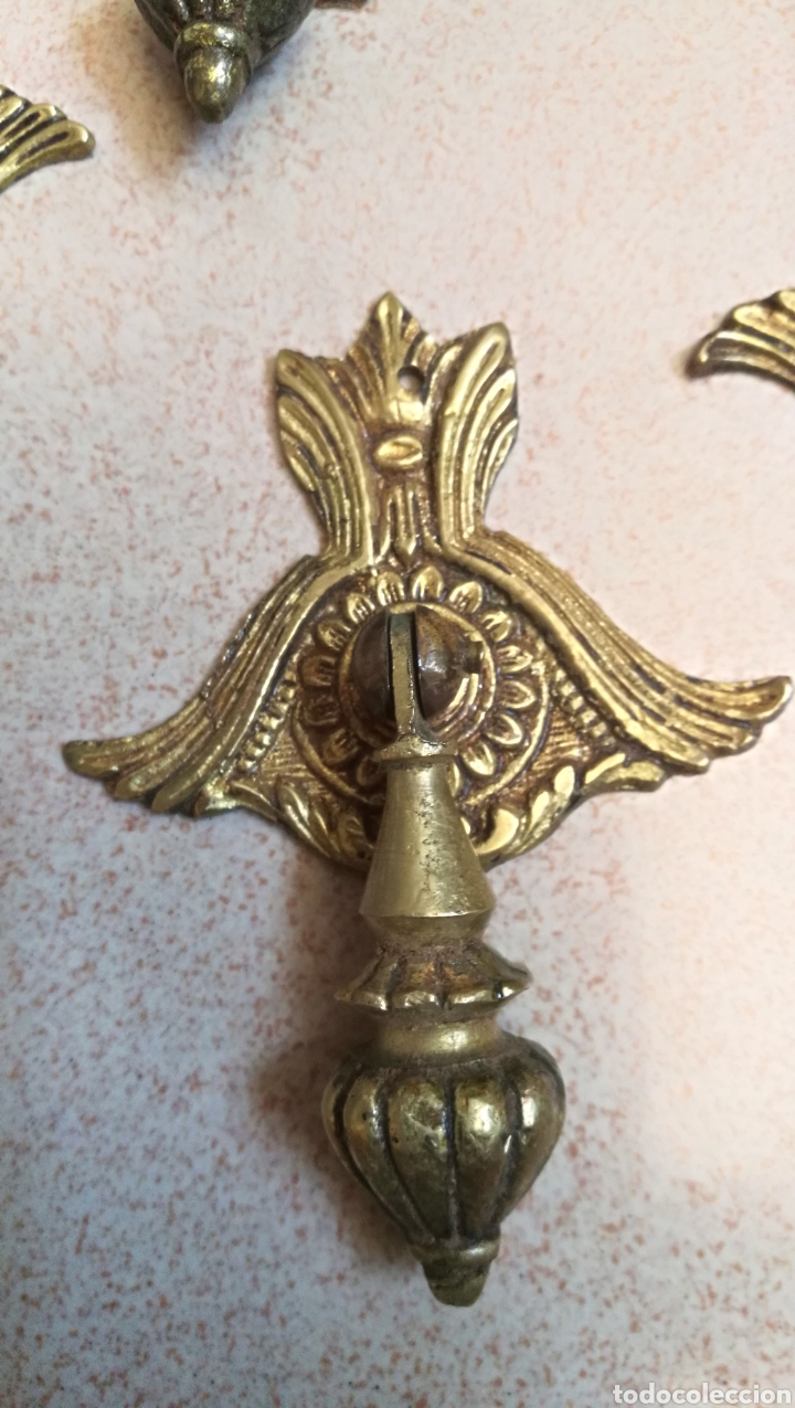 Antig&uuml;edades: ANTIGUOS TIRADORES EN BRONCE - Foto 4