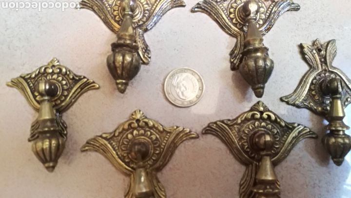 Antig&uuml;edades: ANTIGUOS TIRADORES EN BRONCE - Foto 1