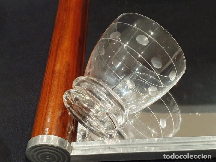 Antiquit&eacute;s: Vaso antiguo cortado para caf&eacute; / licor / vino para coleccionar o combinar