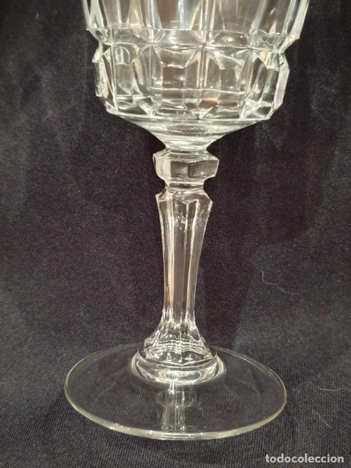 Antig&uuml;edades: 9 copas cristal vino. - Foto 2