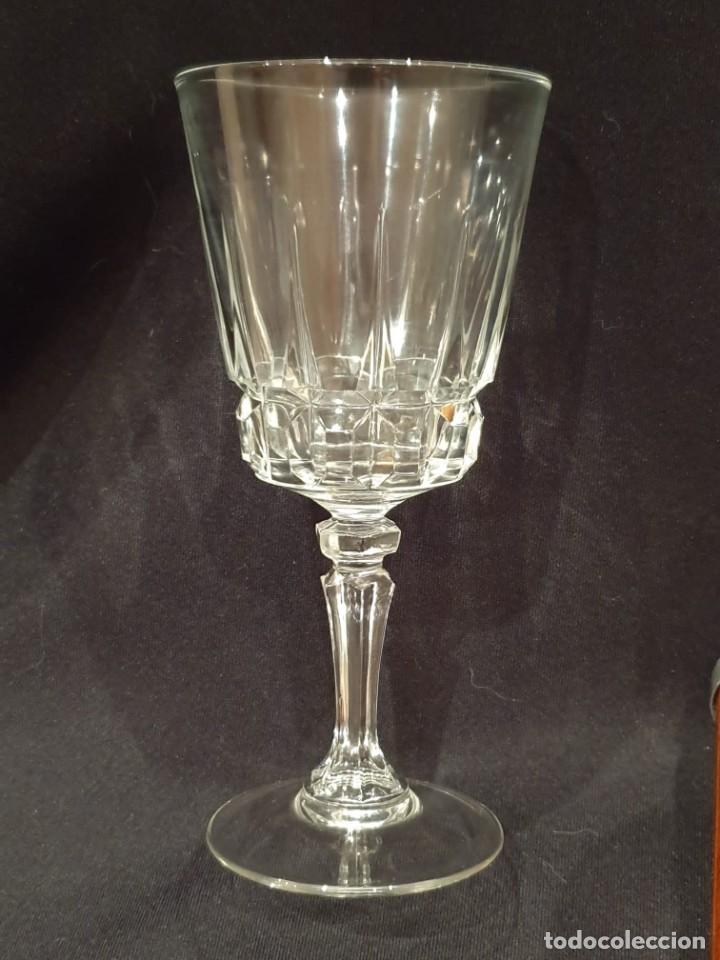 Antig&uuml;edades: 9 copas cristal vino. - Foto 6