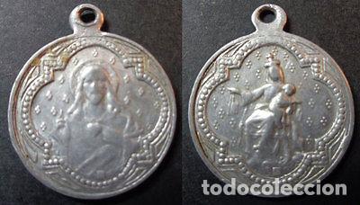 Antiguidades: OLD CATHOLIC RELIGIOUS HOLY MEDAL ALUMINUM MEDALLA ALUMINIO CCM007