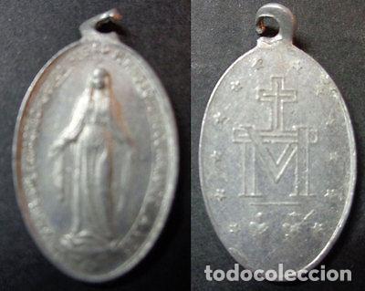 Antiguidades: OLD CATHOLIC RELIGIOUS HOLY MEDAL ALUMINUM MEDALLA ALUMINIO CCM006
