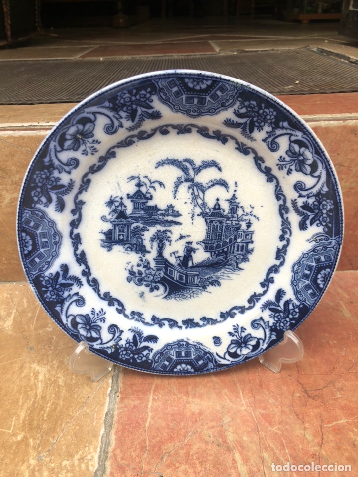 Antig&uuml;edades: Plato de Sargadelos S.XIX - Foto 1