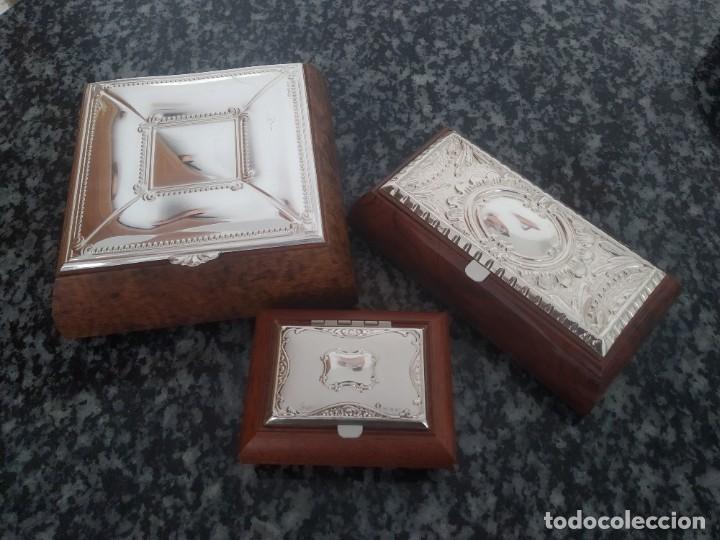 Antig&uuml;edades: Lote cajas plata - Foto 1