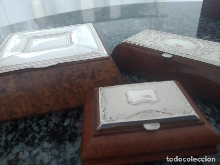 Antig&uuml;edades: Lote cajas plata - Foto 5