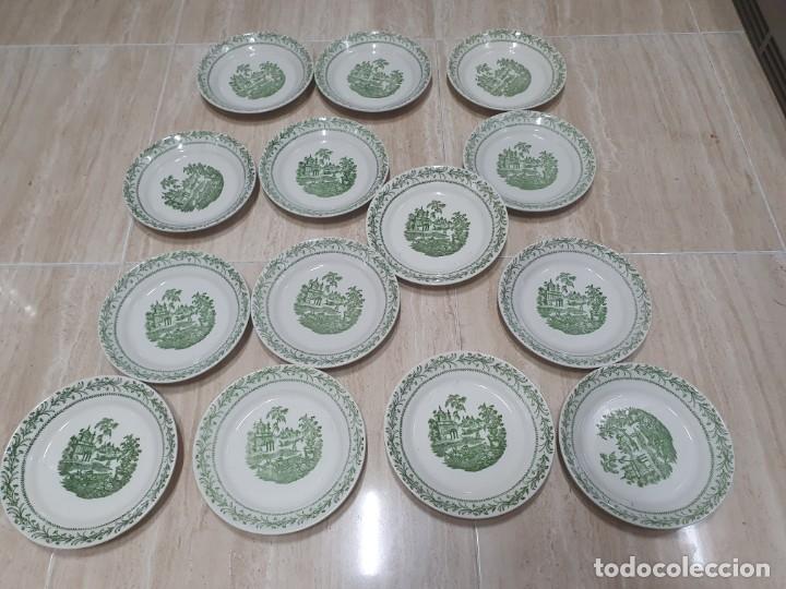 Antig&uuml;edades: Antiguo juego de postre de la cartuja - Foto 1