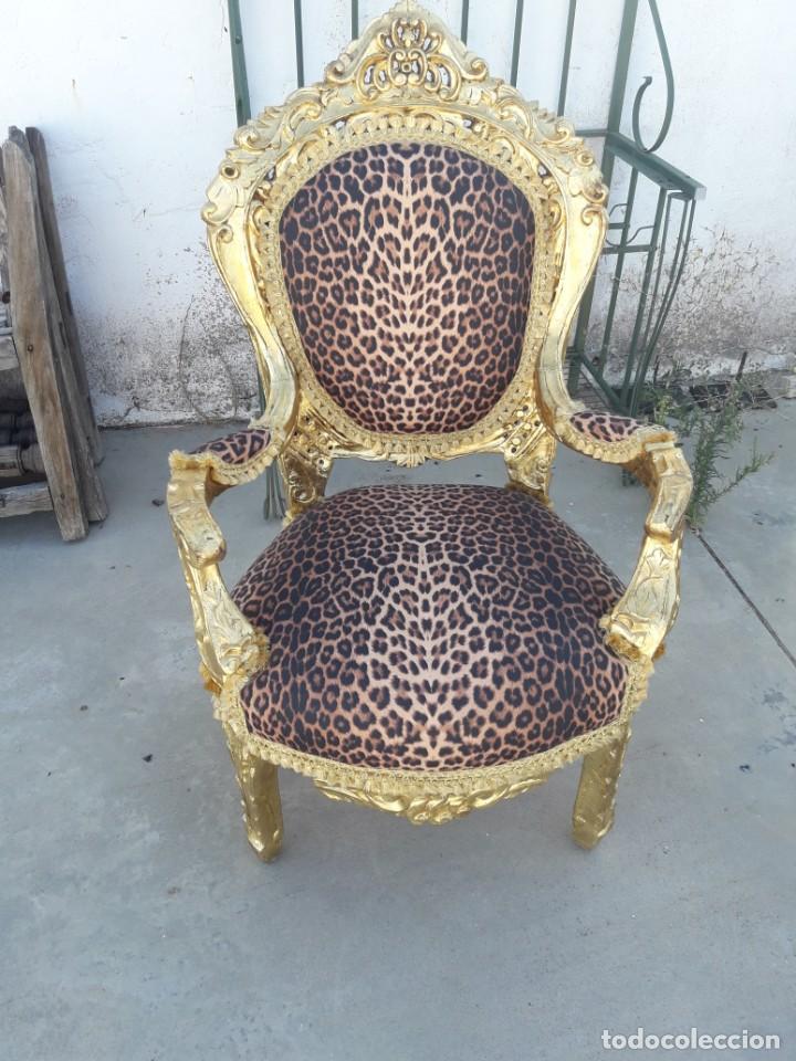 Antig&uuml;edades: juego de sof&aacute; y dos sillones - Foto 2