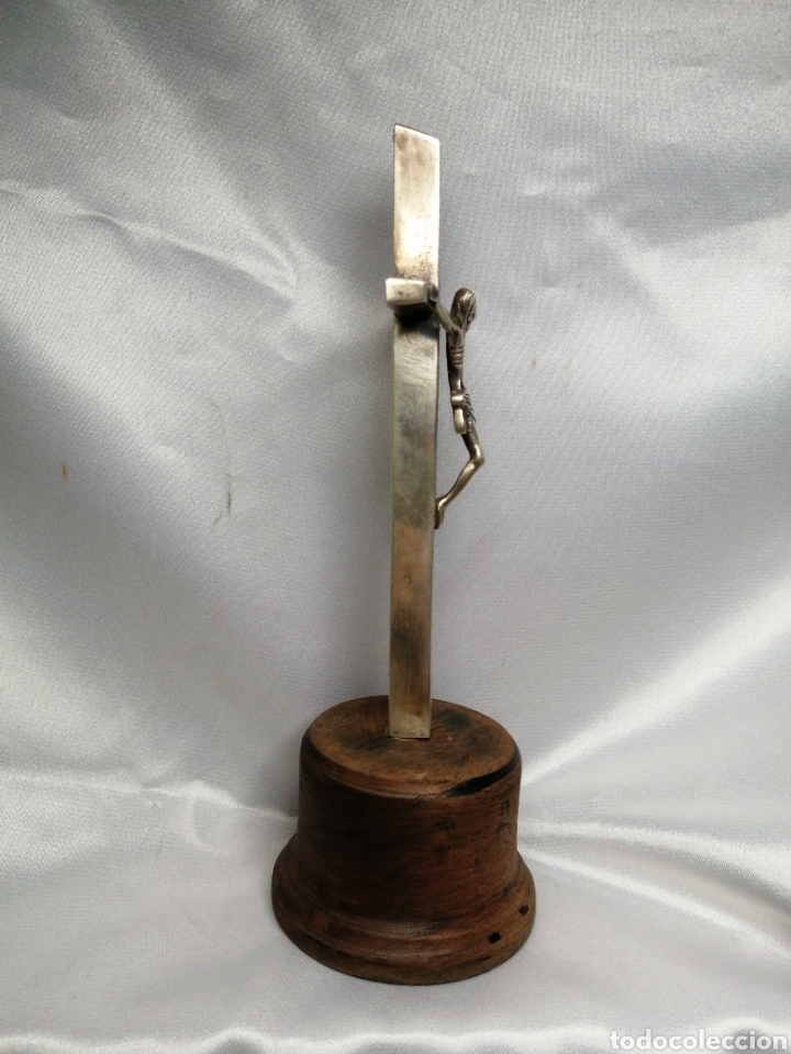 Antig&uuml;edades: Crucifijo de altar plata de ley - Foto 3