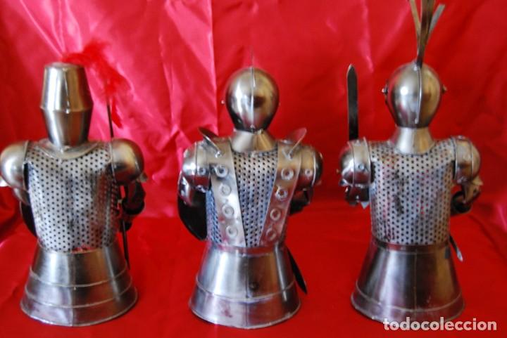 Antig&uuml;edades: 3 Bustos Armaduras Antiguas - Foto 4