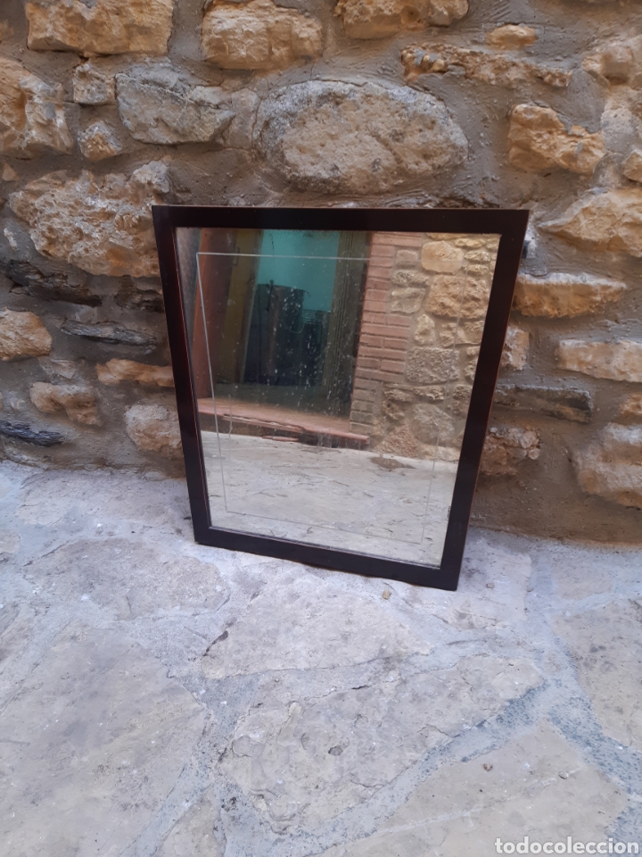 Antig&uuml;edades: Espejo de madera antiguo - Foto 2