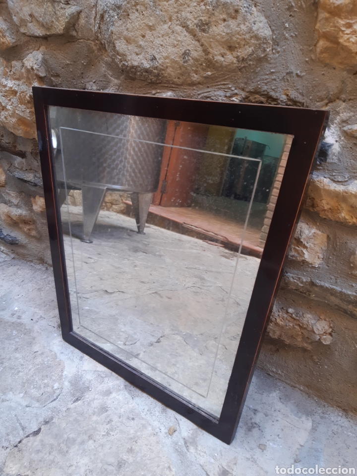 Antig&uuml;edades: Espejo de madera antiguo - Foto 3