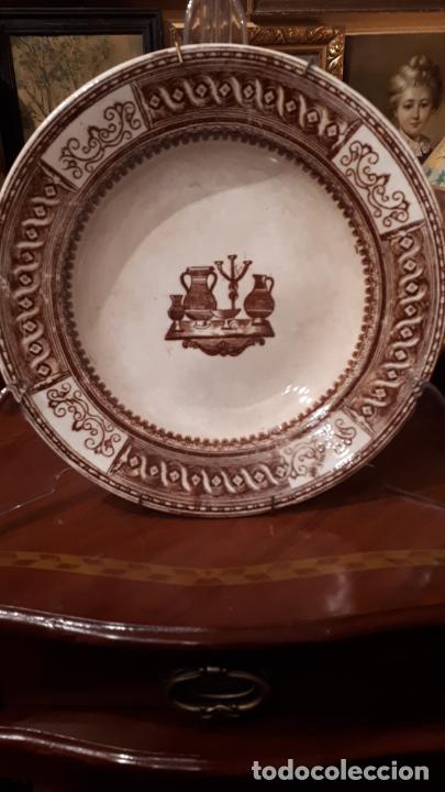 Antig&uuml;edades: PLATO DE LOZA. SIGLO XIX. - Foto 1