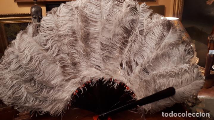 Antig&uuml;edades: ABANICO DE PLUMAS. SIGLO XIX - Foto 6
