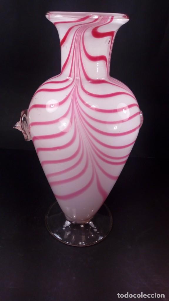 Antig&uuml;edades: CARLO MORETTI (MURANO 1934-2008).JARR&Oacute;N EN CRISTAL BARBARICO DE MURANO. A&Ntilde;OS 60.