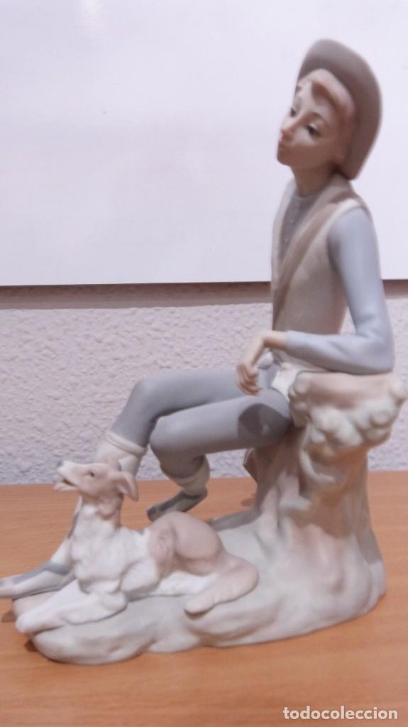 Antig&uuml;edades: LLADRO. PASTORCITO CON PERRO 19X15, BISCUIT - Foto 4