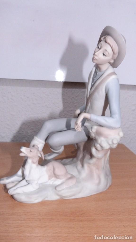 Antig&uuml;edades: LLADRO. PASTORCITO CON PERRO 19X15, BISCUIT - Foto 5
